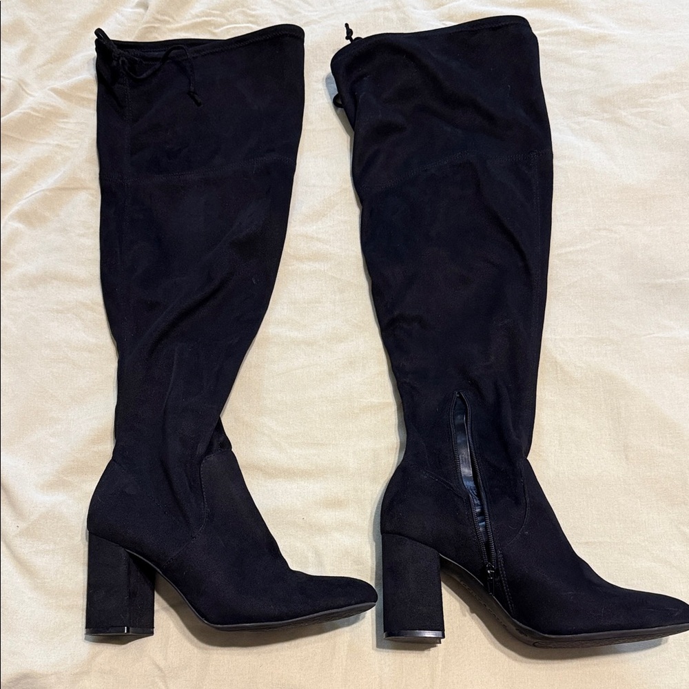 Chic Black Over the Knee Women's Boots